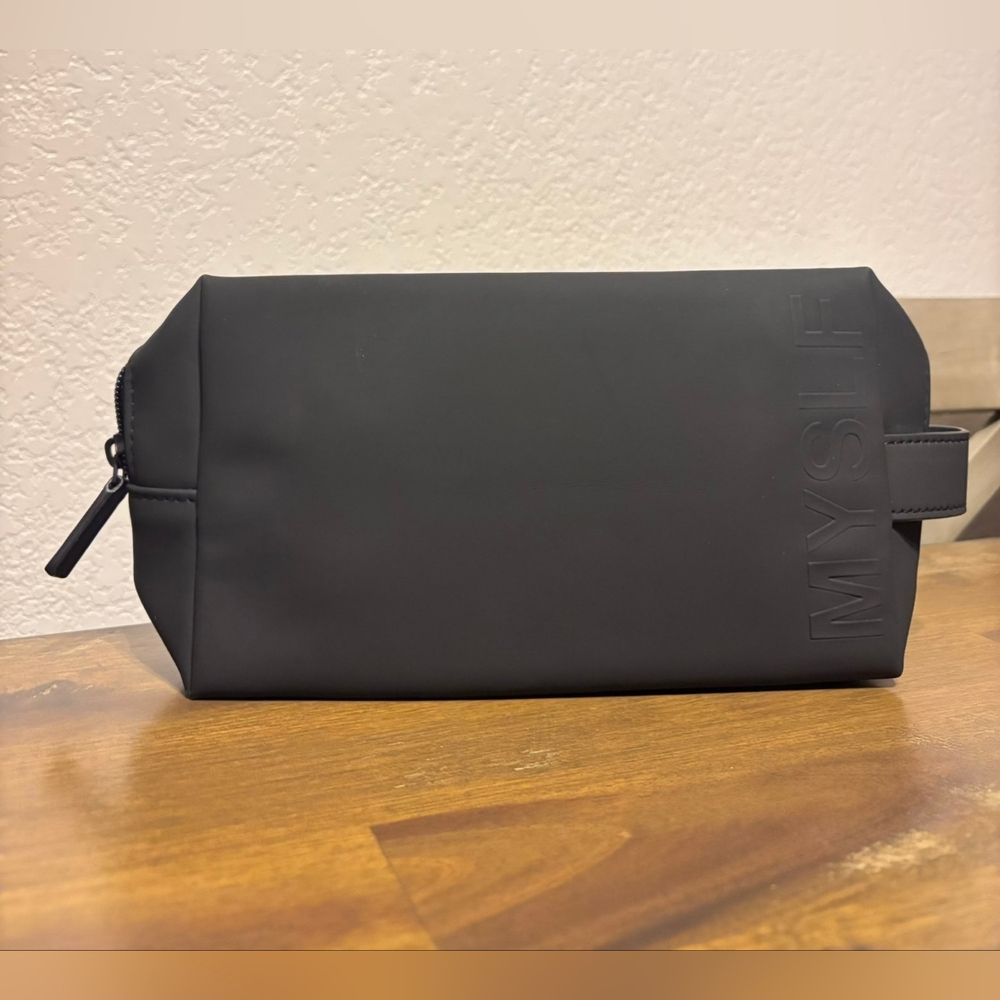 Ysl Myself - Slick Black Makeup Cosmetic Pouch New!